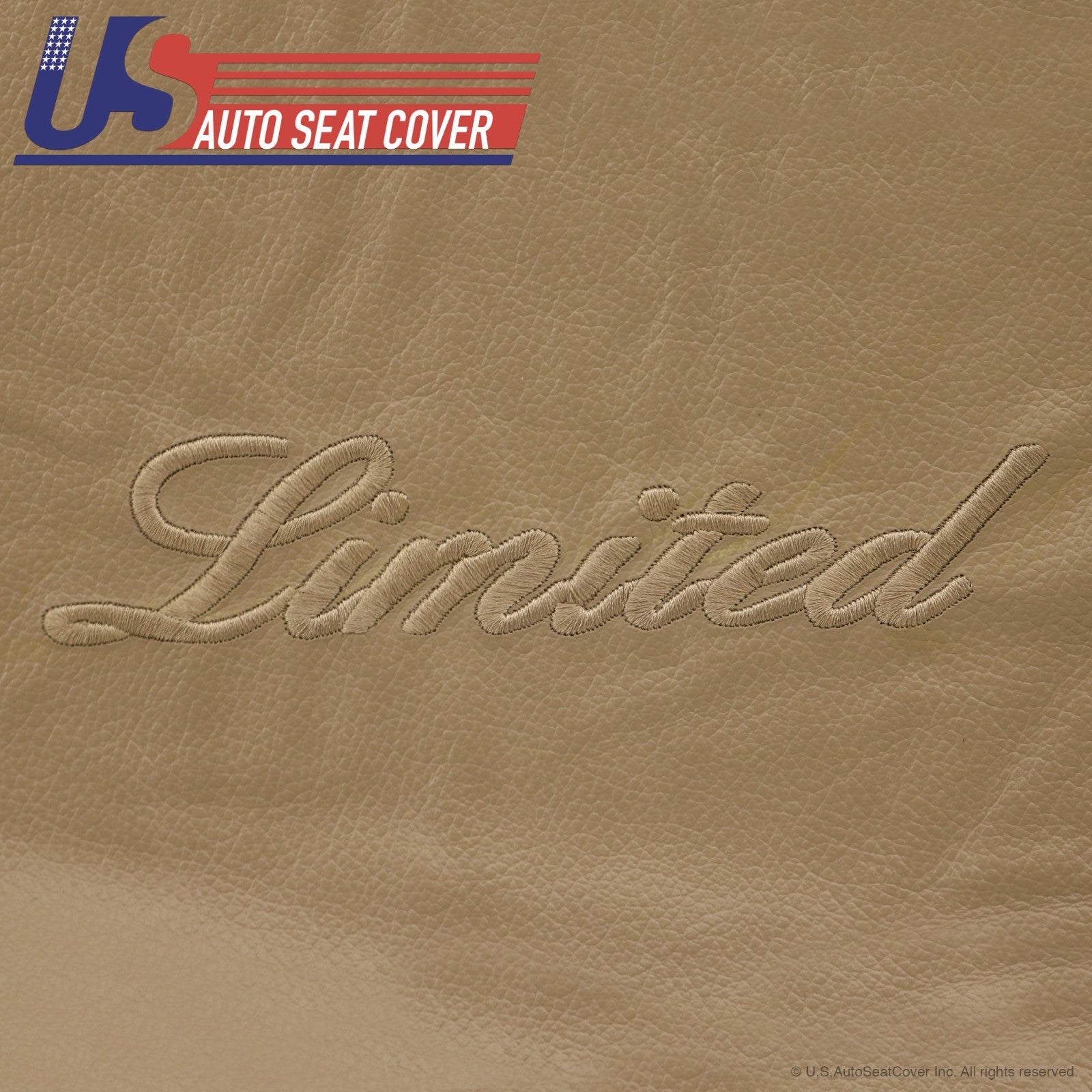 2002 2003 2004 Ford Excursion Limited Driver Lean Back Leather Seat Cover Tan