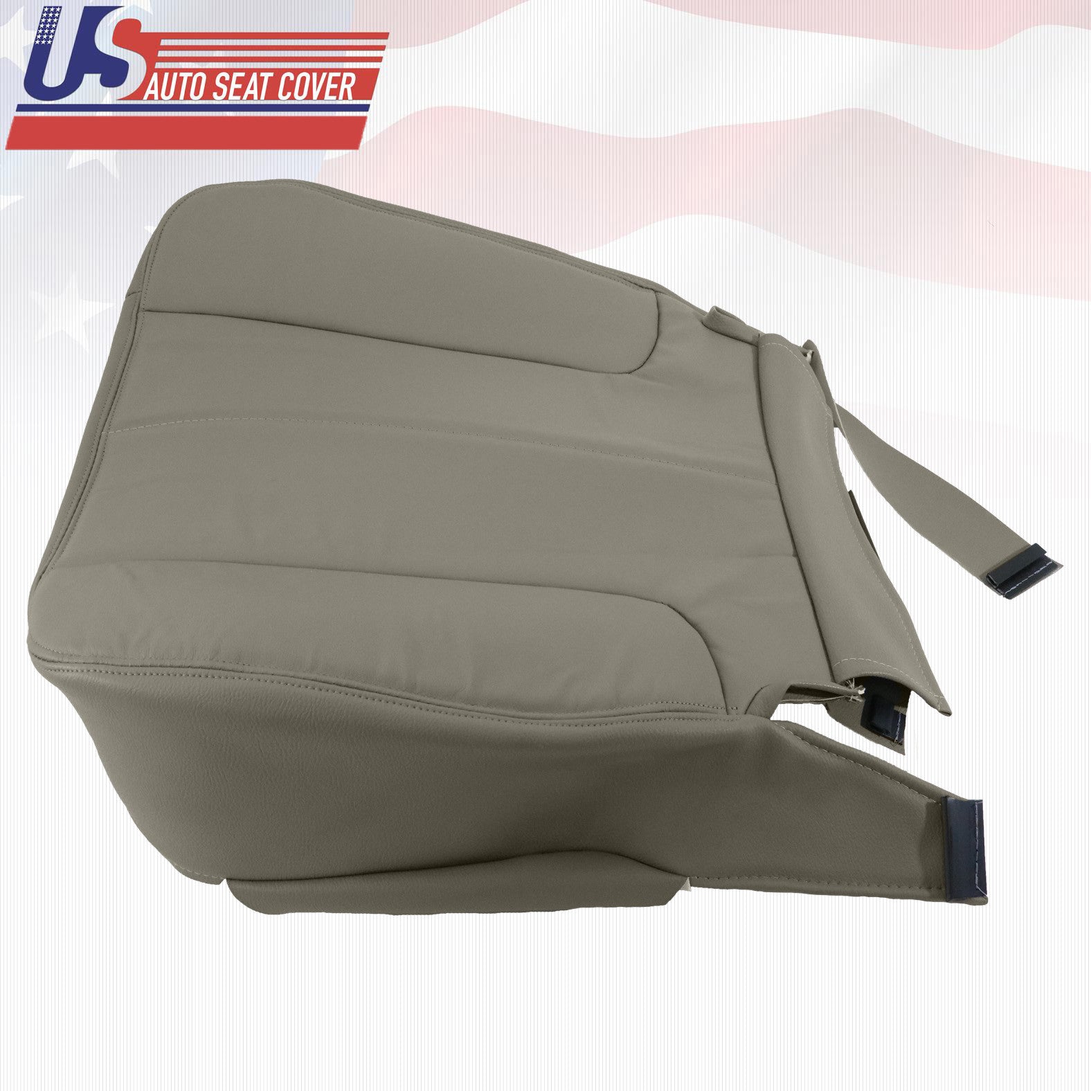 2002 to 2005 Fits Dodge Ram 1500 SLT Passenger Bottom Leather Seat Cover Tan