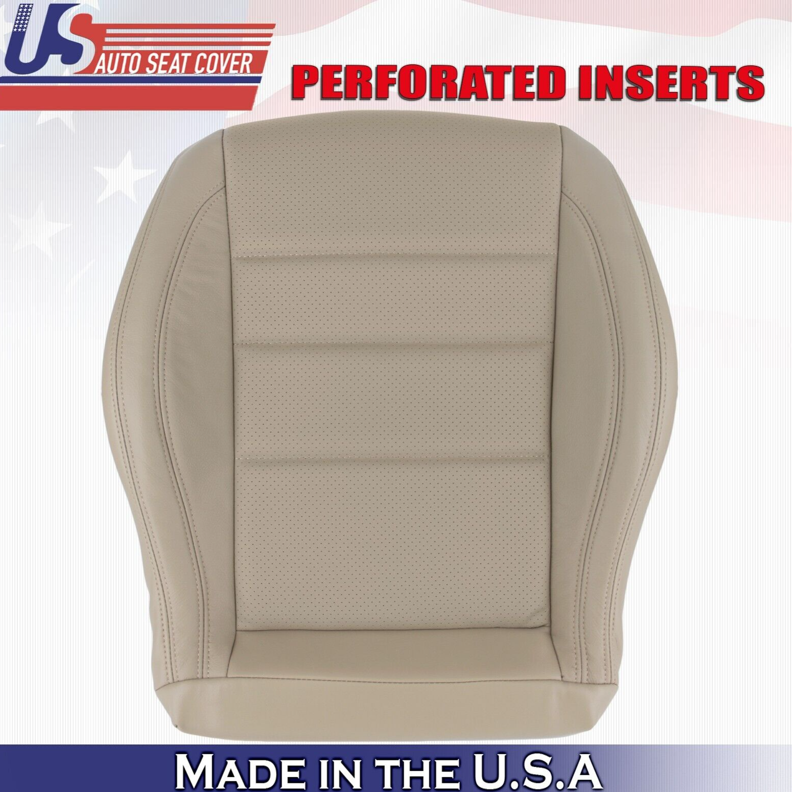 2012 to 2015 Fits Mercedes Benz C350 2Door Passenger Bottom Leather Cover Tan