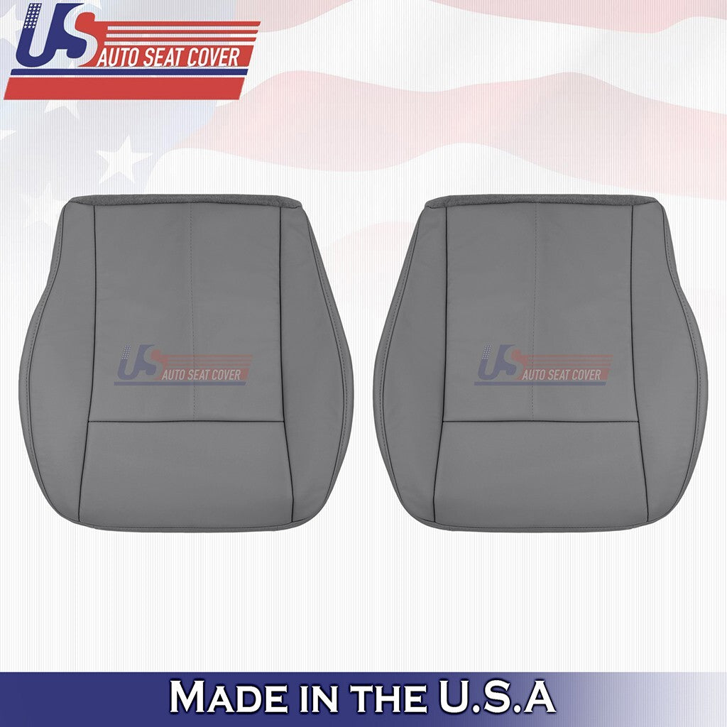 2005-2010 Fits Chrysler 300C Limited Driver Passenger BottomsLeather Cover Gray