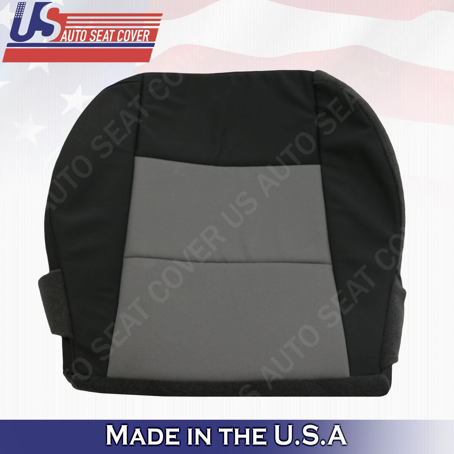 2003 to 2011 Ford Ranger XLT Driver Bottom Cloth Seat Cover 2-tone Black-Gray