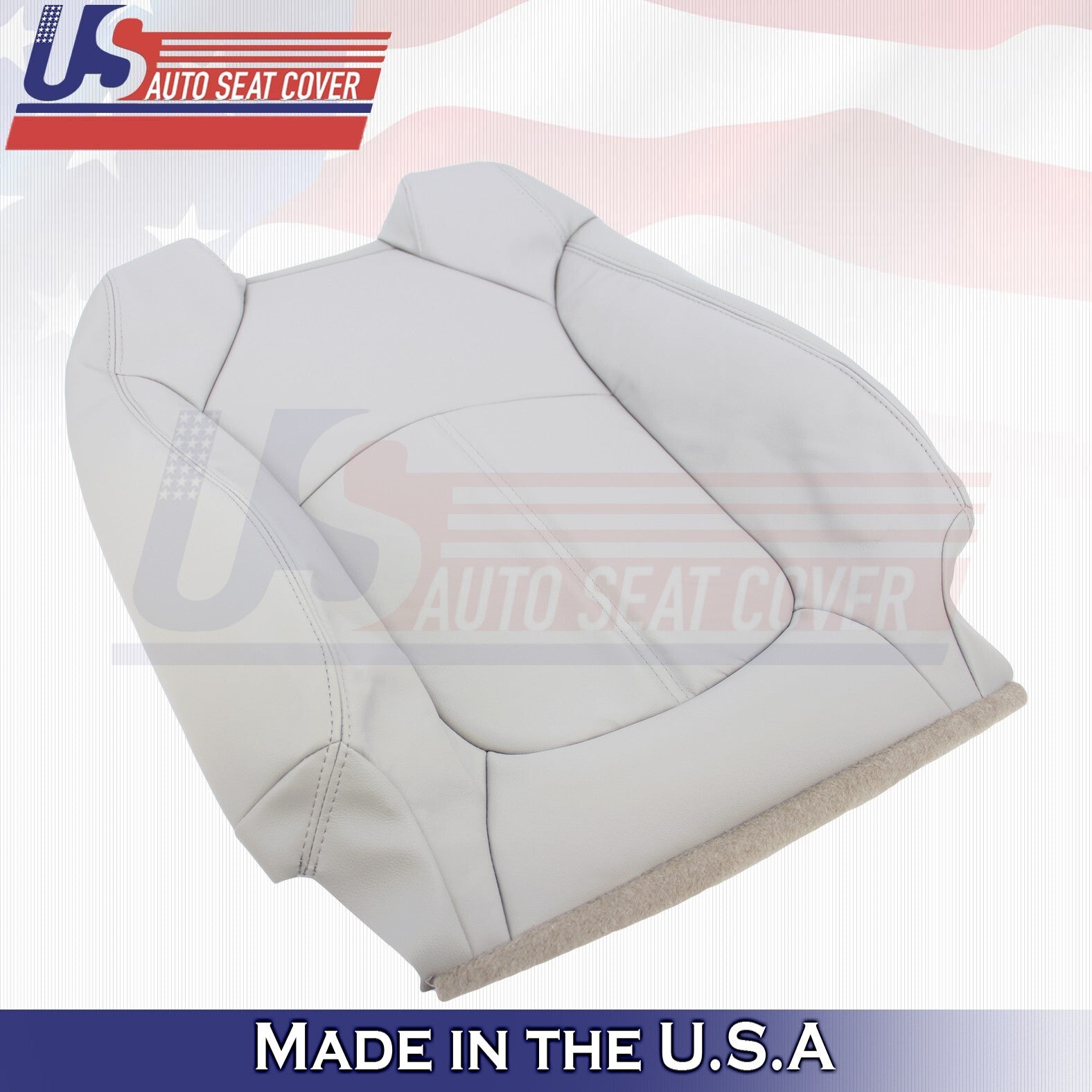 Fits Buick Enclave 2008 to 2012 Driver & Passenger Tops Leather Cover Gray