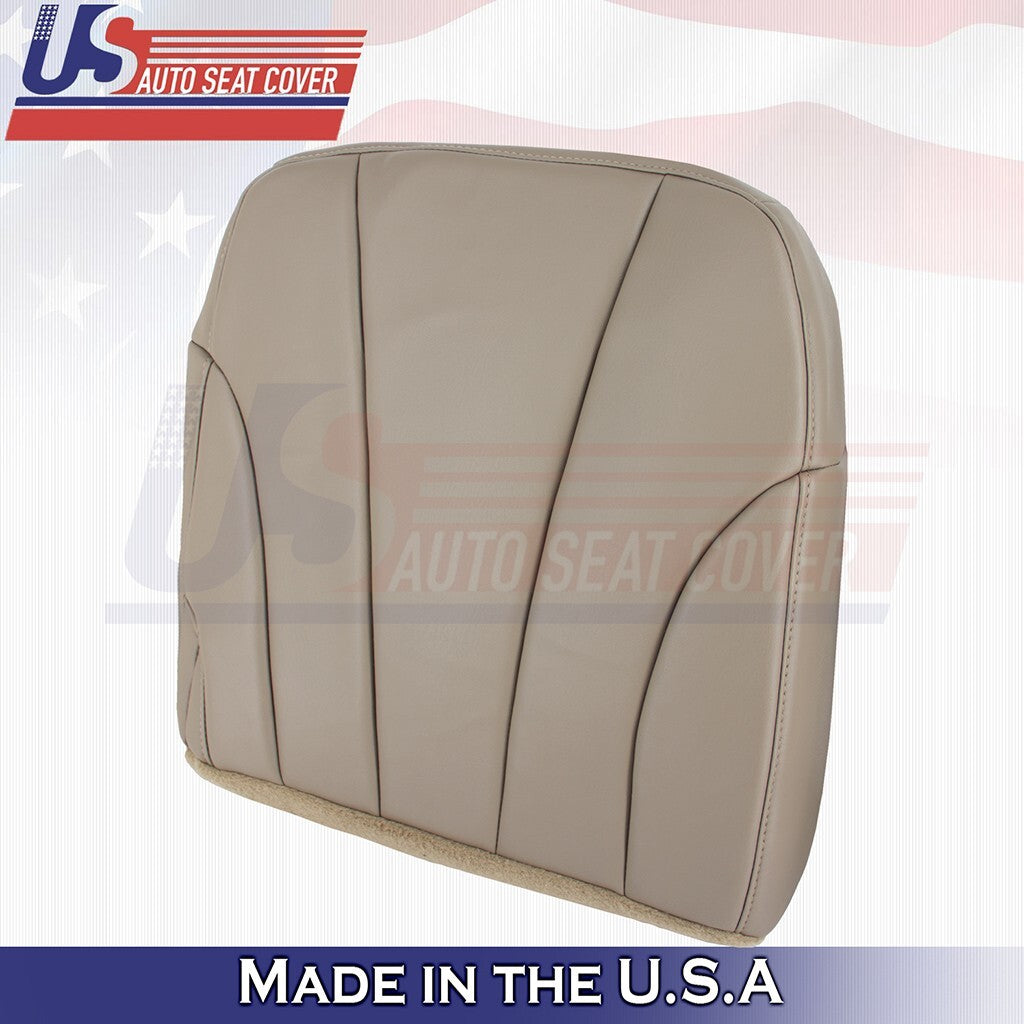 1999 to 2002 Fits Chevy Silverado WT Rear Passenger Bottom Vinyl Seat Cover Tan