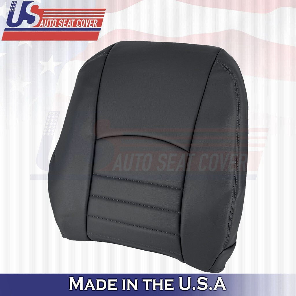 2016 2017 2018 For Dodge Ram ST Driver Top & Bottom Vinyl Seat Covers Black