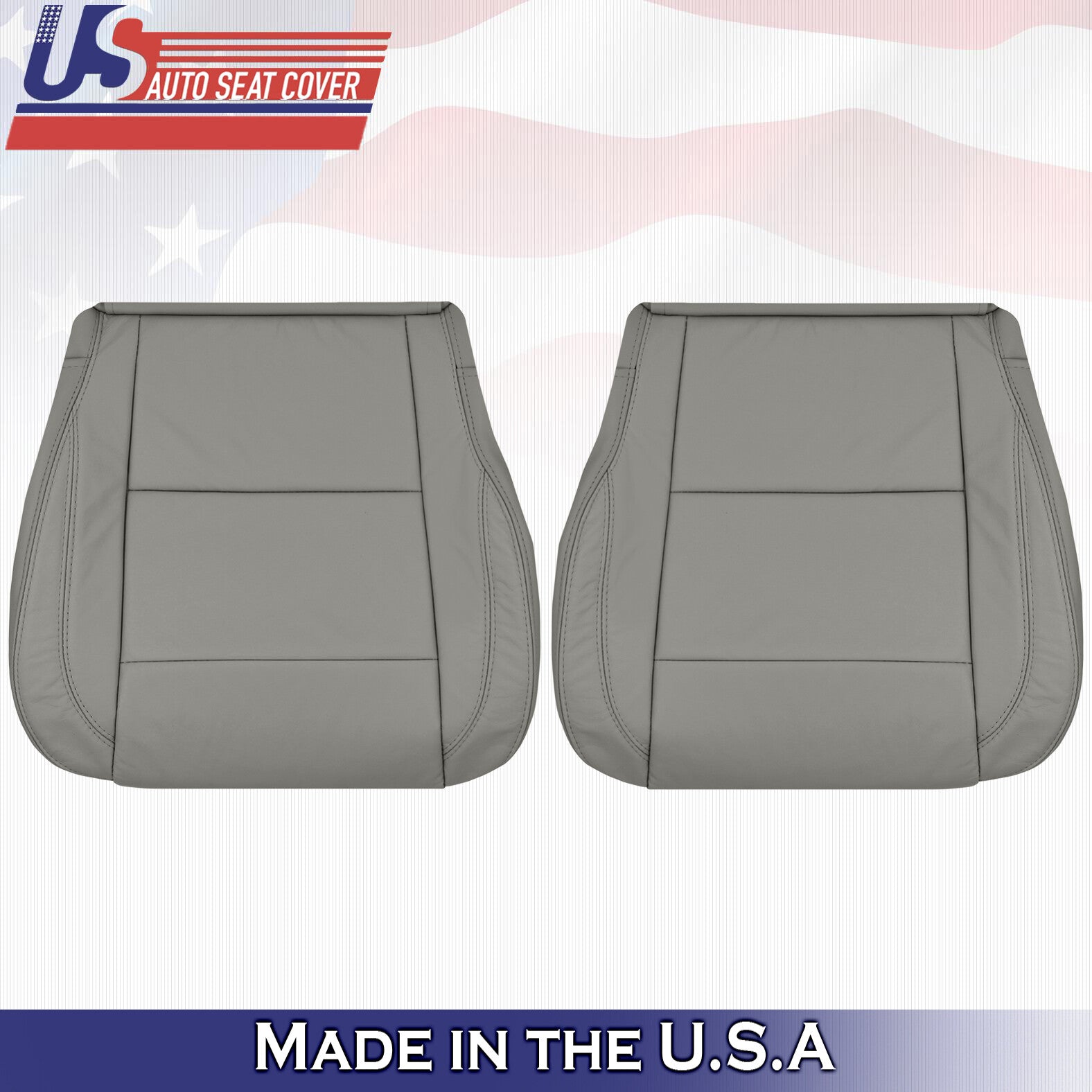 2004 - 2010 For Infinity QX56 Driver & Passenger 2x Bottom Leather Covers Gray