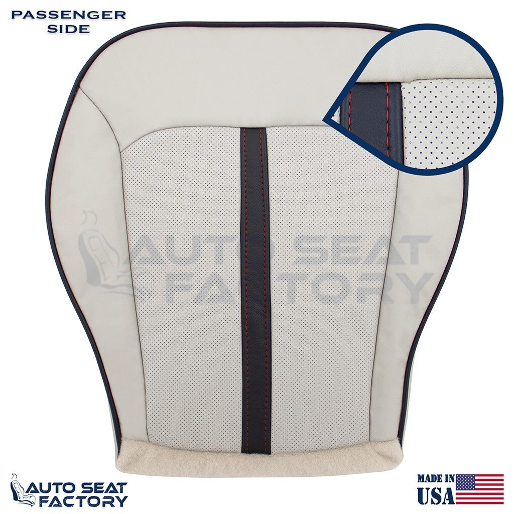 2011 -2015 Fits Lincoln MKX RIGHT Bottom Ceramic/black Vinyl Seat Cover, Perf