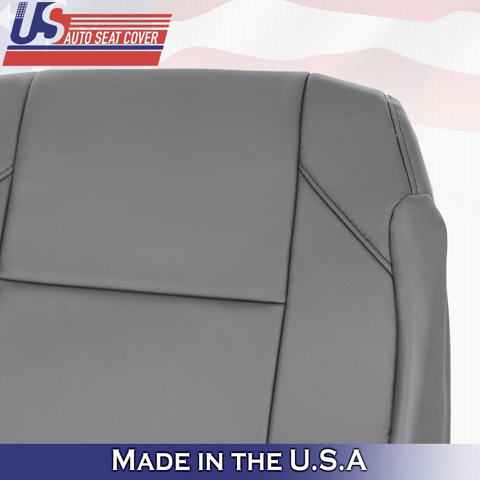 2005 to 2015 For Nissan Armada Titan Passenger Side Top Leather Seat Cover Gray