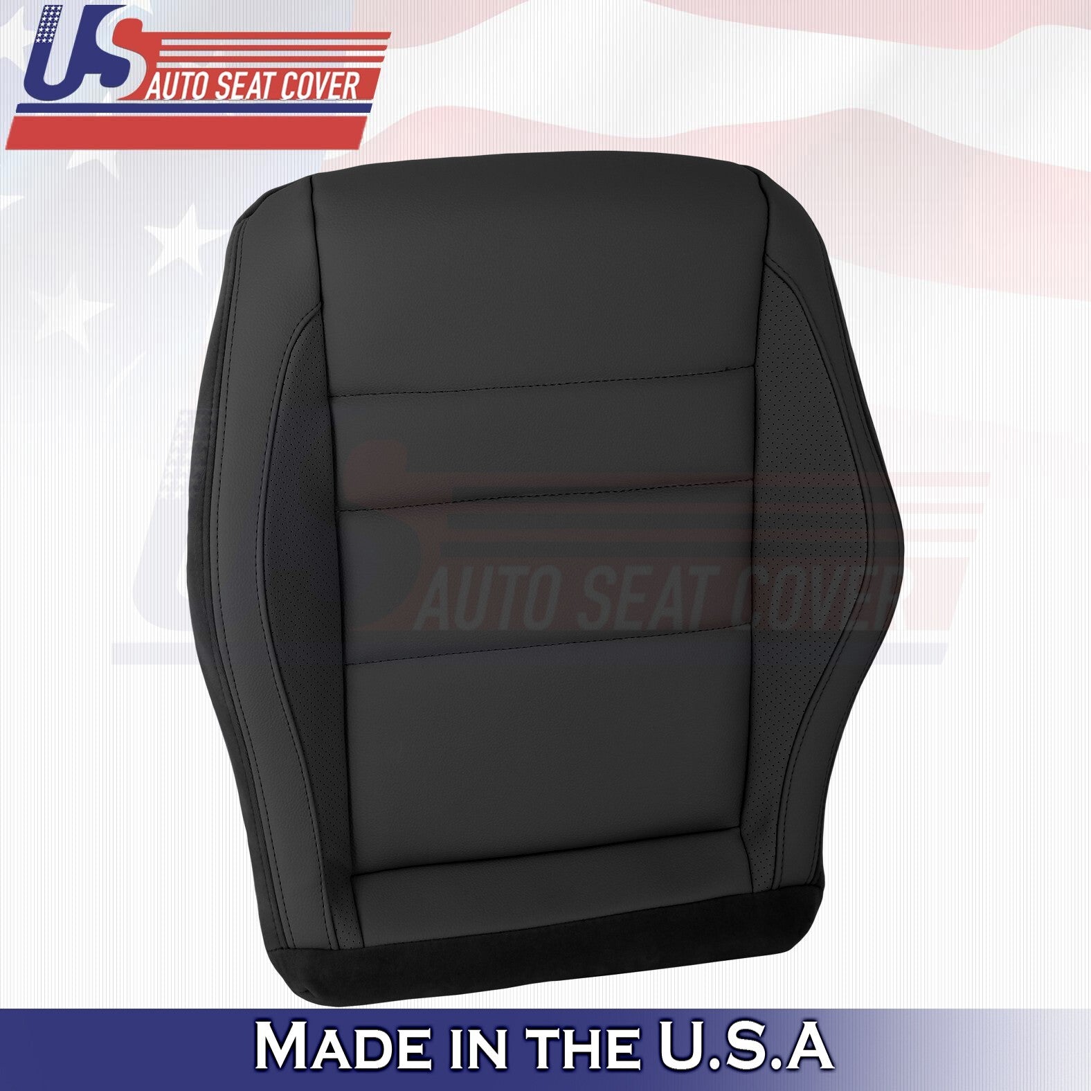 2010-2017 For Mercedes Benz E350 Coupe Leather Perf. Front Bottom Covers Black