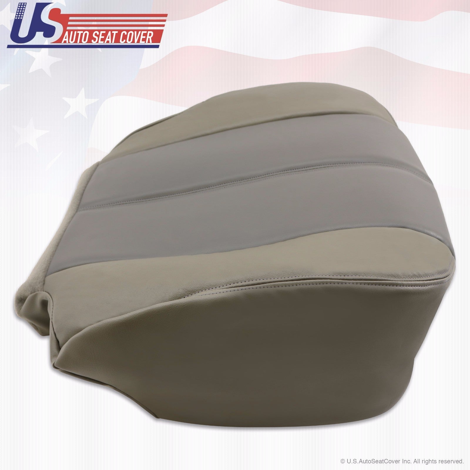 2001 2002 Fits GMC Yukon Denali Passenger Bottom Leather Cover 2-Tone Gray