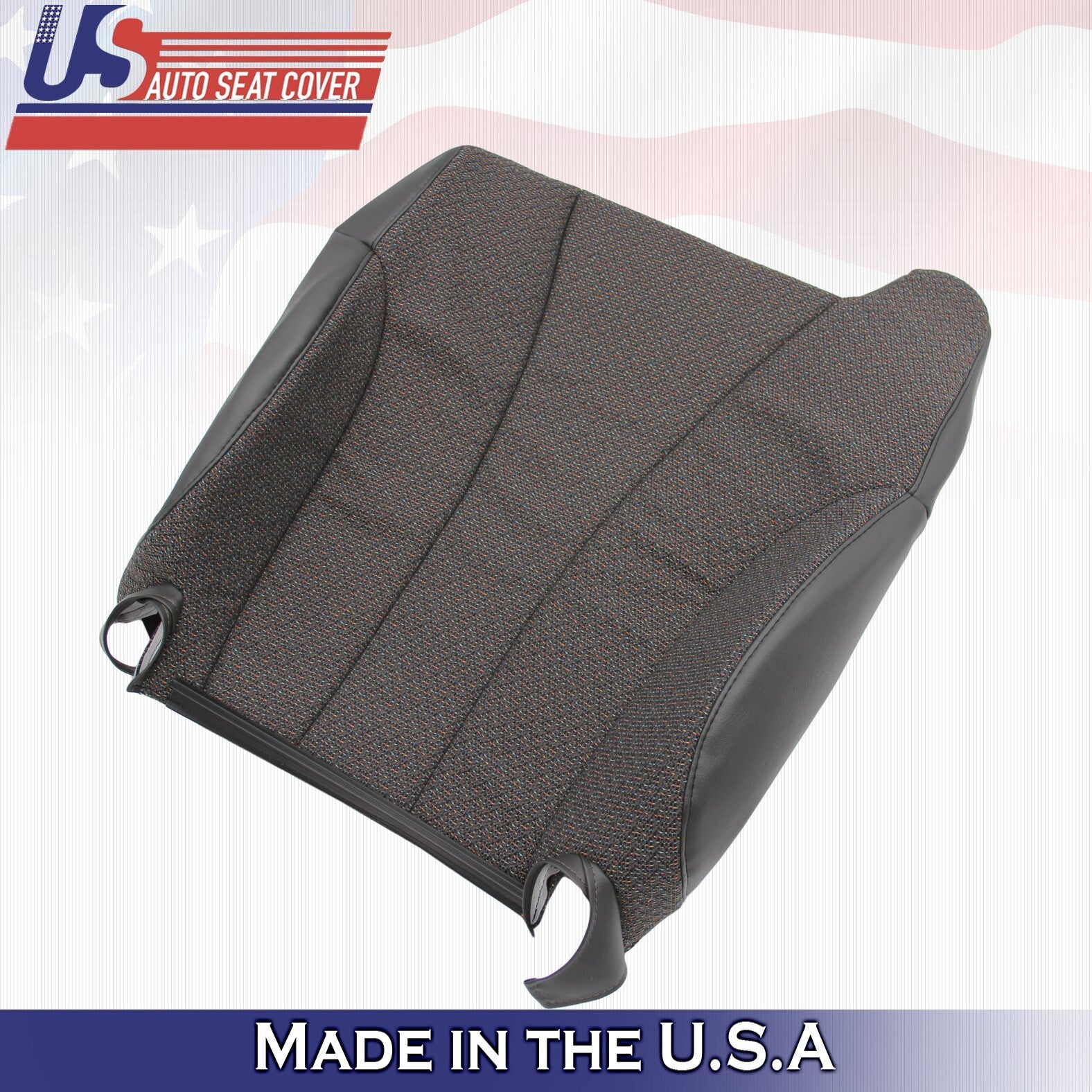 1999-2002 Fits Chevy Silverado WT Cloth Driver Top & Bottom Seat Covers Graphite