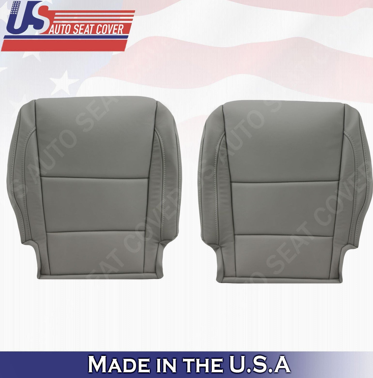 2020 For Acura MDX Drive & Passenger Side Bottom Leather Seat Covers Gray