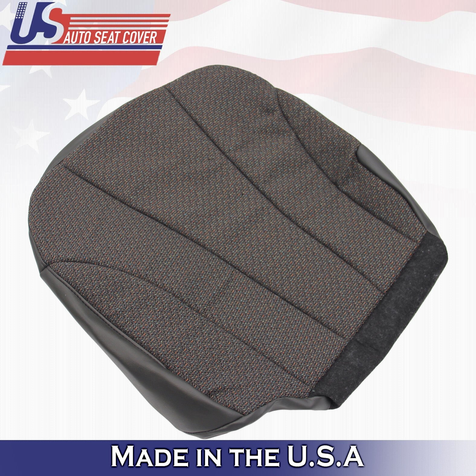 1999-2002 Fits Chevy Silverado WT Cloth Driver Top & Bottom Seat Covers Graphite