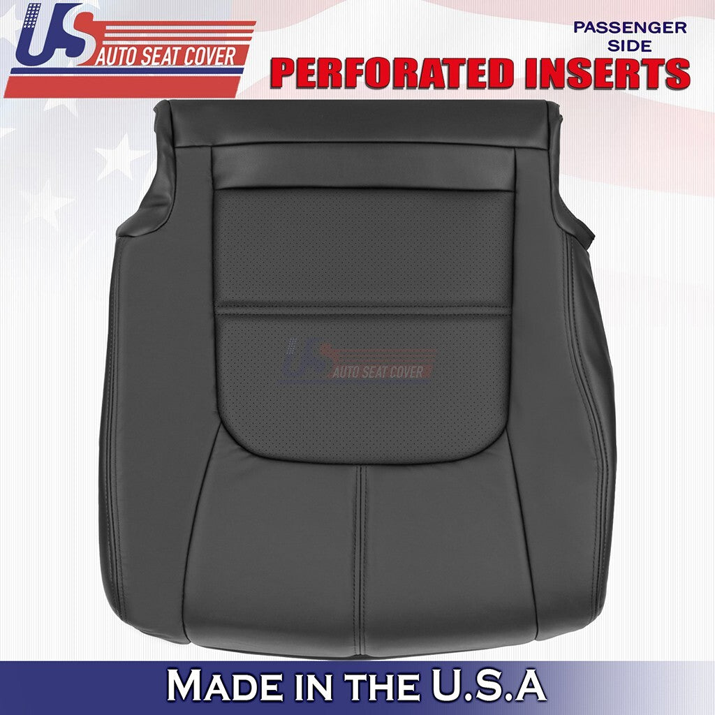 2011 to 2014 Fits Nissan Murano Driver & Passenger Bottoms Leather Cover Black