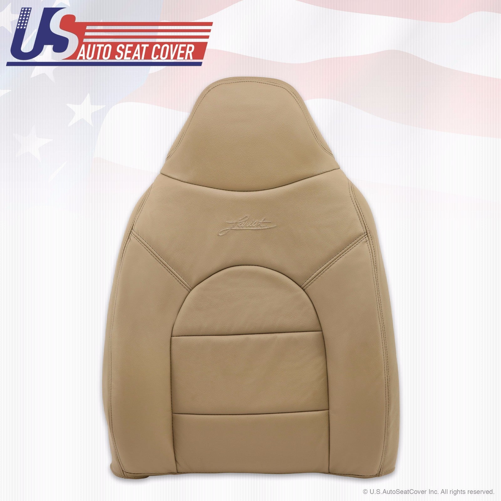 2000 Ford F250 Lariat Driver & Passenger Tops/Bottoms Leather Seat Cover TAN