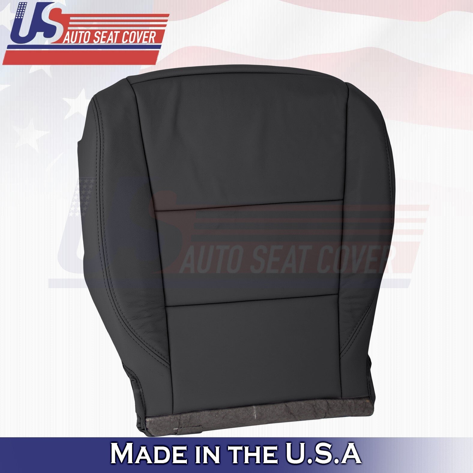 2017 to 2020 Fits Toyota Sienna Driver Bottom Leather Seat Cover Black