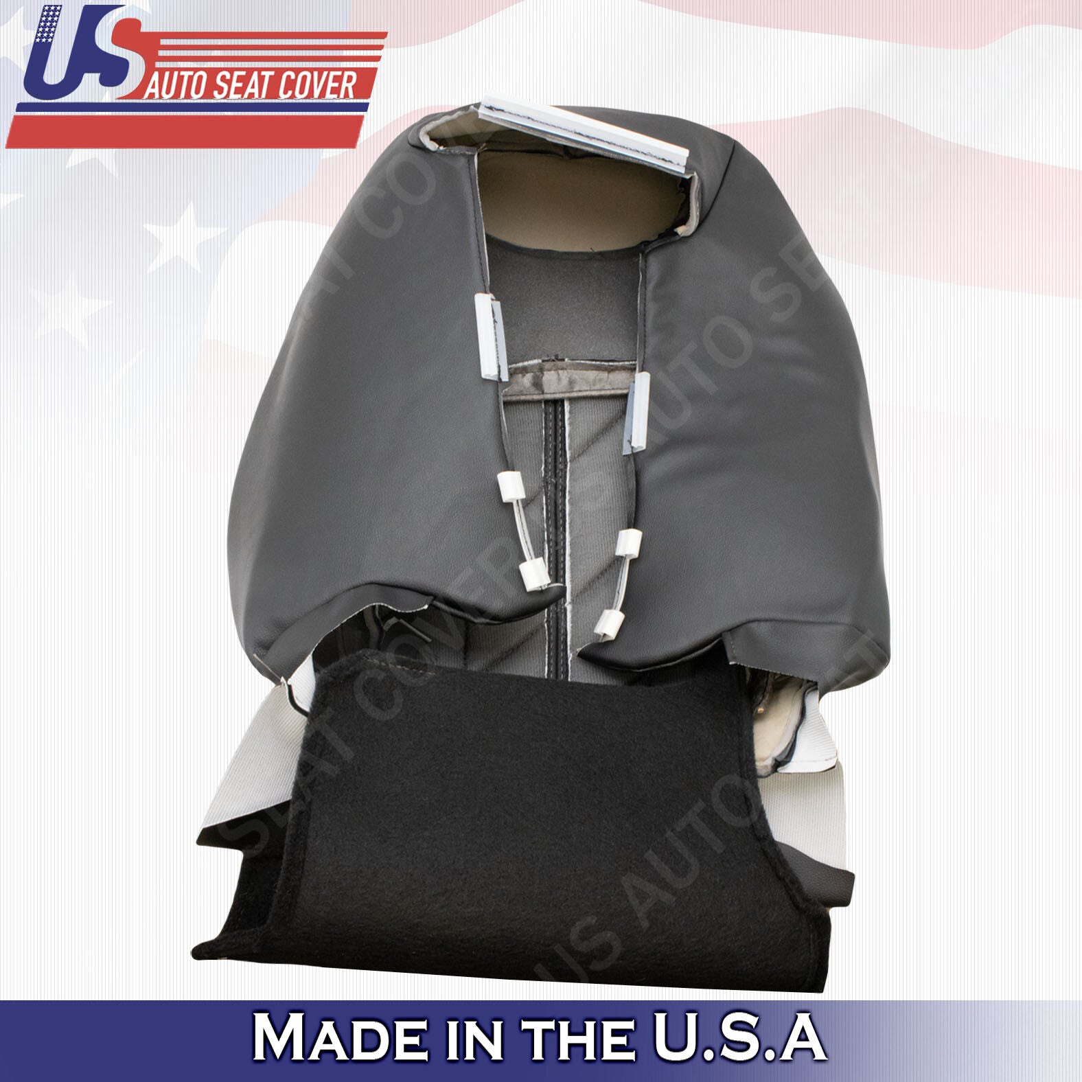 2014 2015 2016 2017 Infinity FX37 Front Passenger Top Leather Seat Cover Black