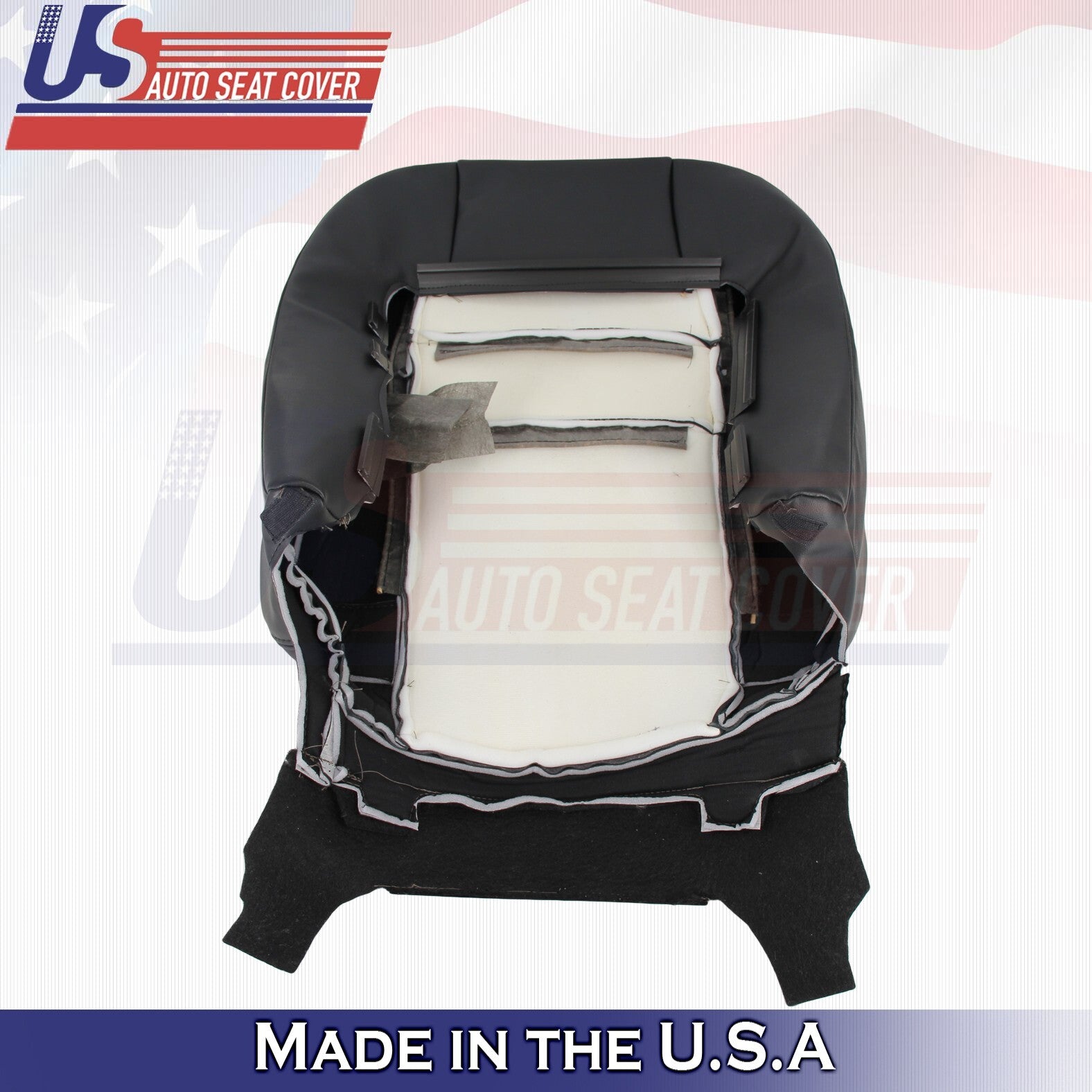 2004 to 2008 For Acura TSX Driver Bottom & Top Perforated Leather Covers Black