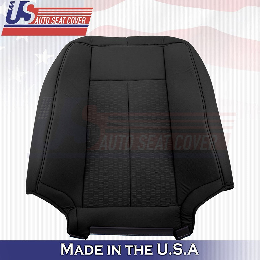 2007 to 2014 Fits Ford Expedition XLT Passenger Top Cloth Seat Cover Black