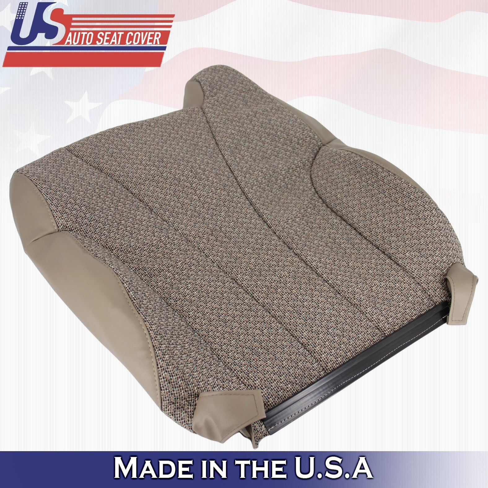 1999-2002 For Chevy Silverado 1500 Cloth Driver Side Seat Covers Neutral Tan