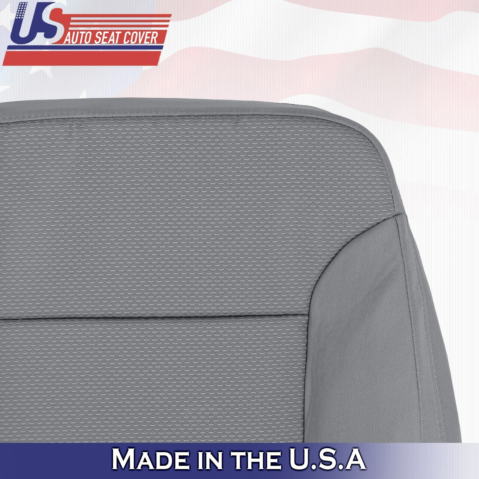 2014 to 2018 For Chevy Silverado 1500 Passenger Side Top Cloth Seat Cover Gray