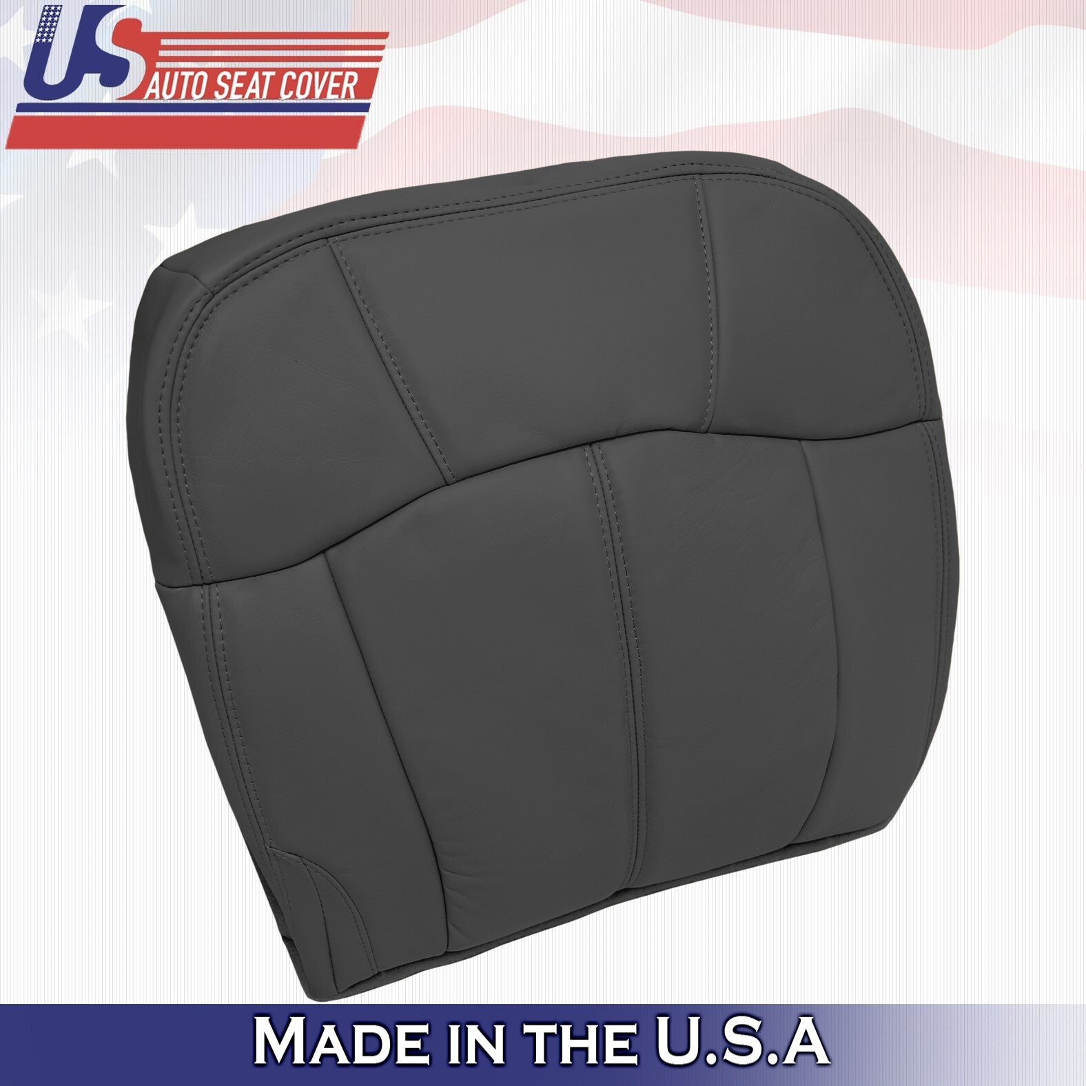 1999-2002 For Chevy Tahoe Rear Driver Passenger Bottoms Leather Covers Graphite