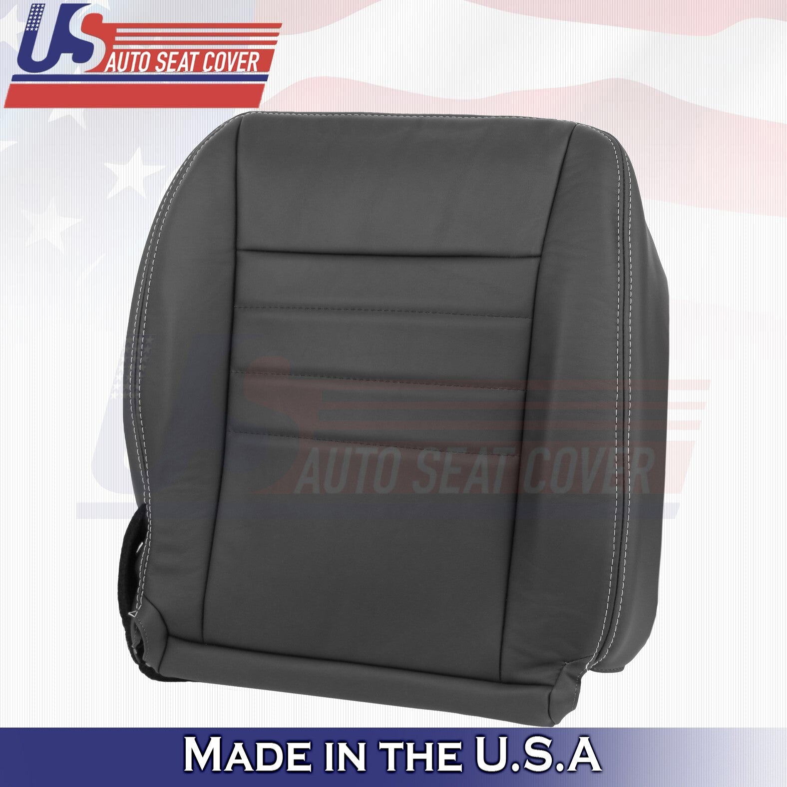 2011 2012 For Dodge Charger SXT Front 2 Top & 2 Bottom Leather Seat Covers BLK