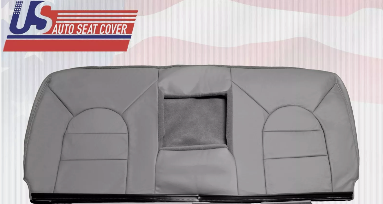 2000 For Ford F250 F350 F450 F550 Lariat Rear Bench Top Leather Seat Cover Gray