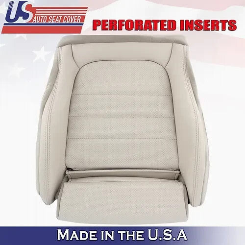 2015 to 2021 For Mercedes Benz C300 Driver Bottom & Top Vinyl Seat Cover Tan