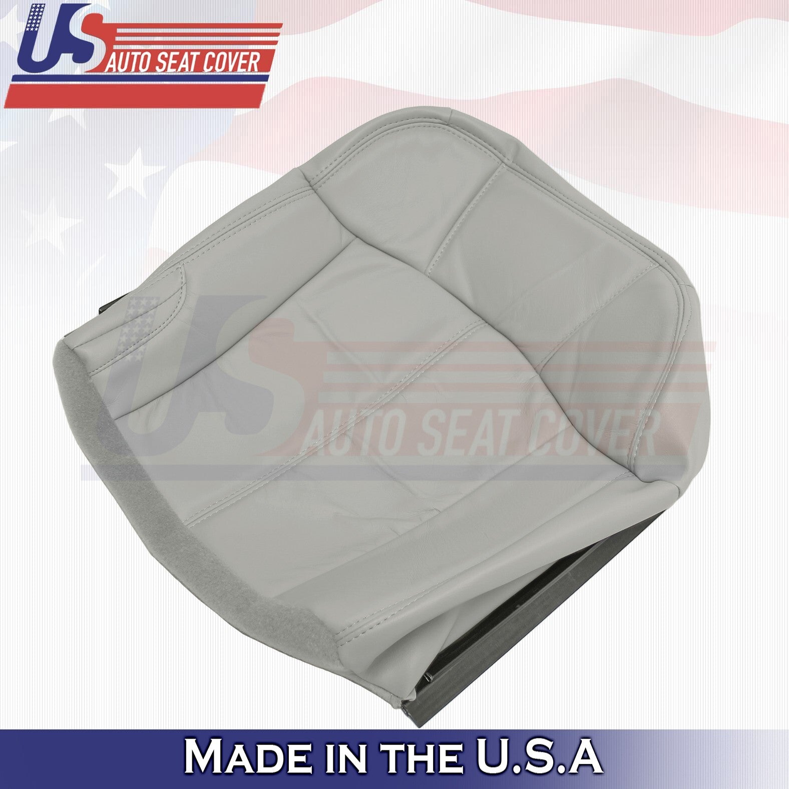 1999 to 2002 For Chevy Tahoe Rear Driver& Passenger Bottoms Leather Covers Gray