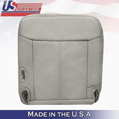 2003 to 2011 For Lincoln Town Car Driver-Passenger Bottom Leather Cover Gray