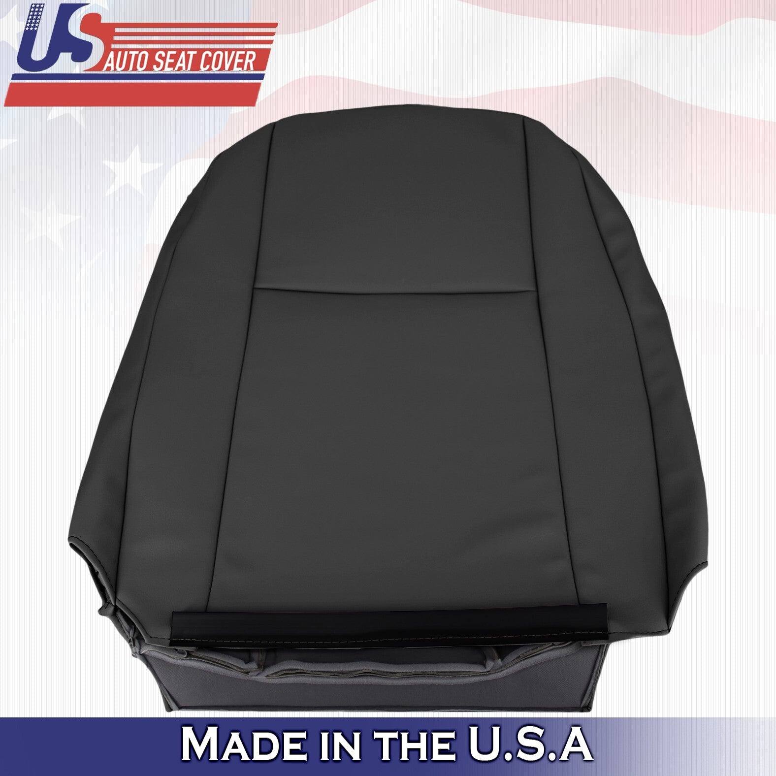 2011-2017 For Volkswagen Jetta Front Set Bottoms &Tops Leather Seat Cover Black