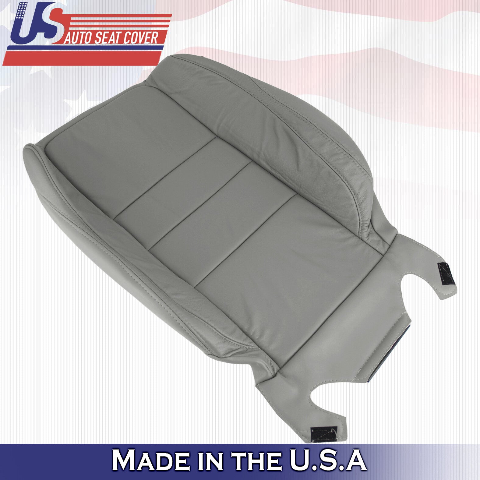 2011 2012 For Honda Accord Sedan Driver Top & Bottom Leather Seat Covers Gray