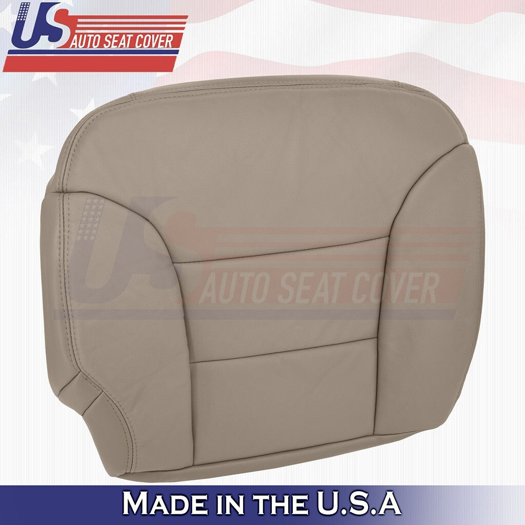 1995 to 1999 For GMC Suburban 2nd Row Driver&Passenger Bottoms Leather Cover Tan