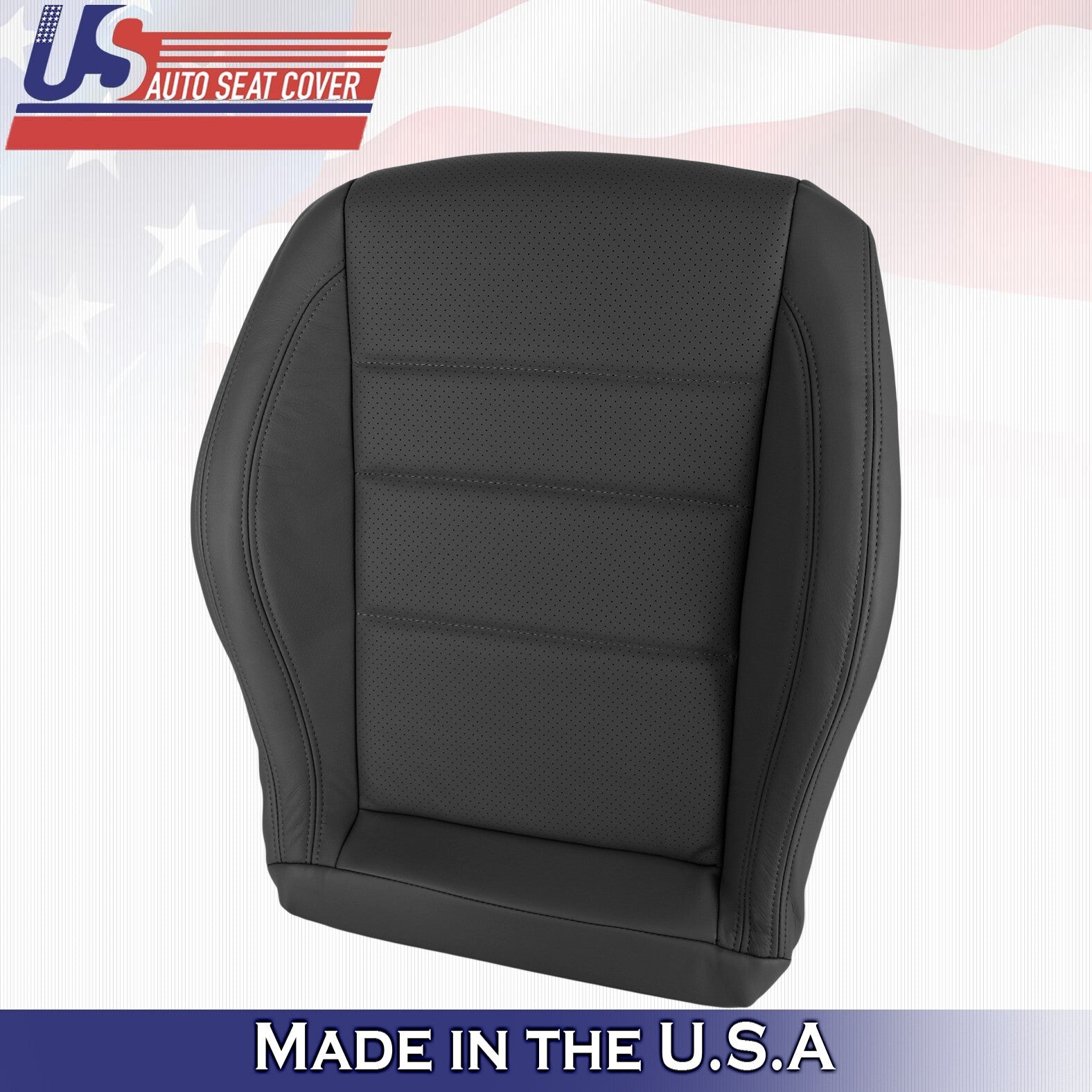 2012 to 2015 Fits Mercedes Benz C250 2Door Passenger Bottom Leather Cover Black