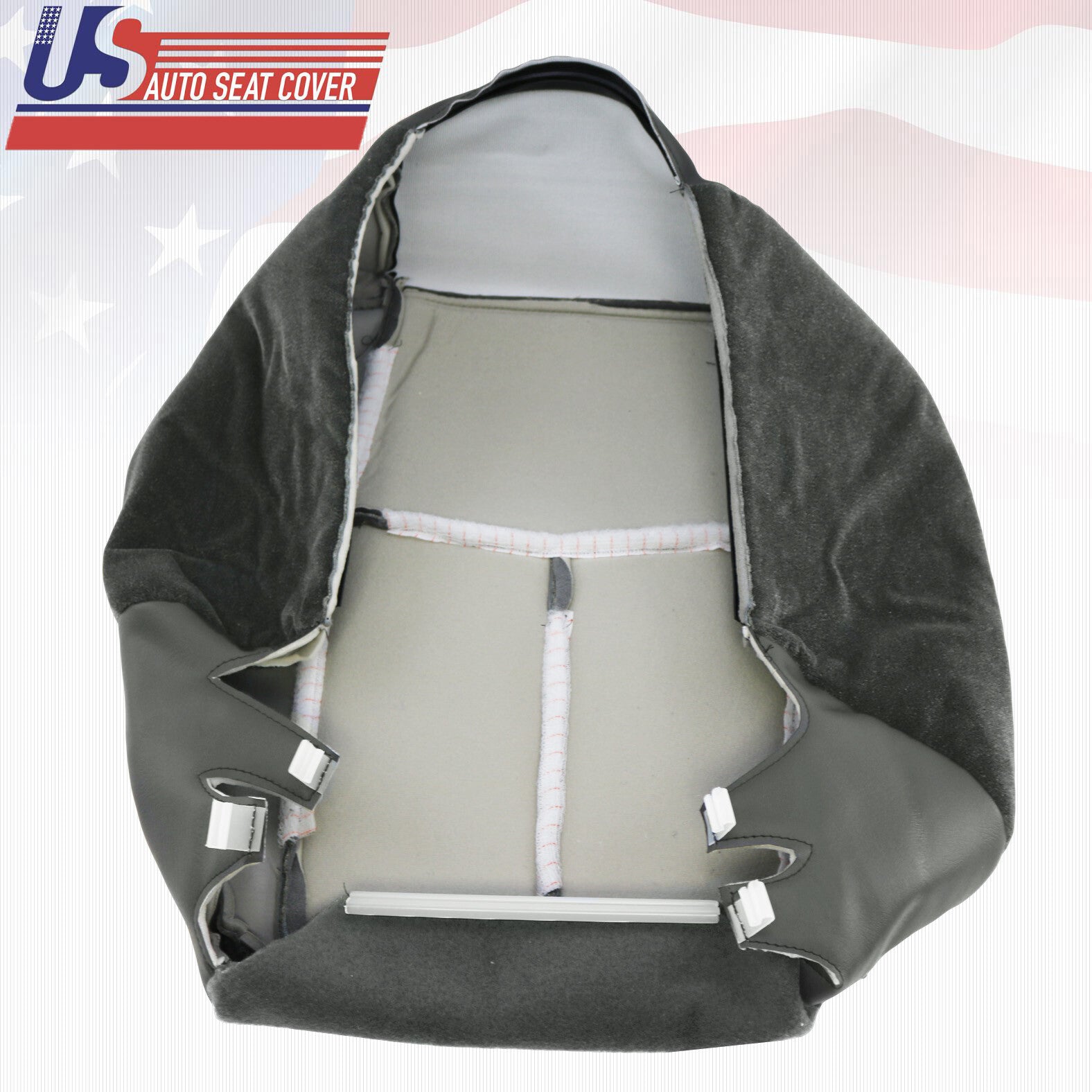 2003 to 2004 Chevy Avalanche 1500 & 2500 Driver Bottom Cloth Seat Cover Drk Gray