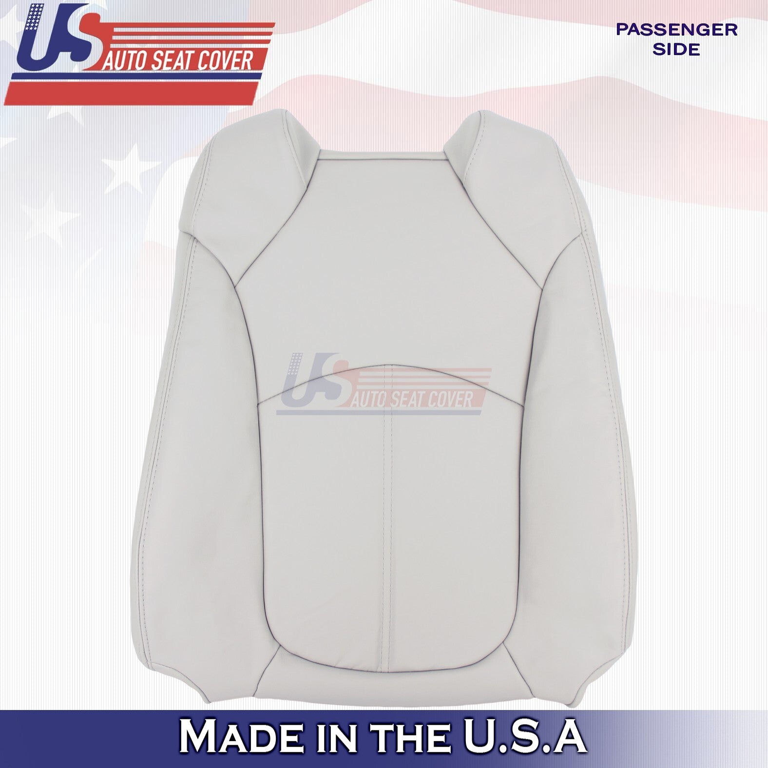 Fits Buick Enclave 2008 to 2012 Driver & Passenger Tops Leather Cover Gray