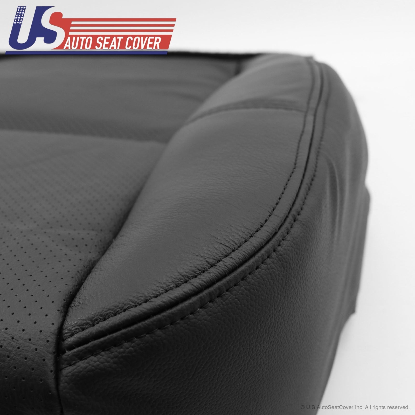 2012 Cadillac Escalade Driver Side Seat Bottom Leather Cover ebony ventilated