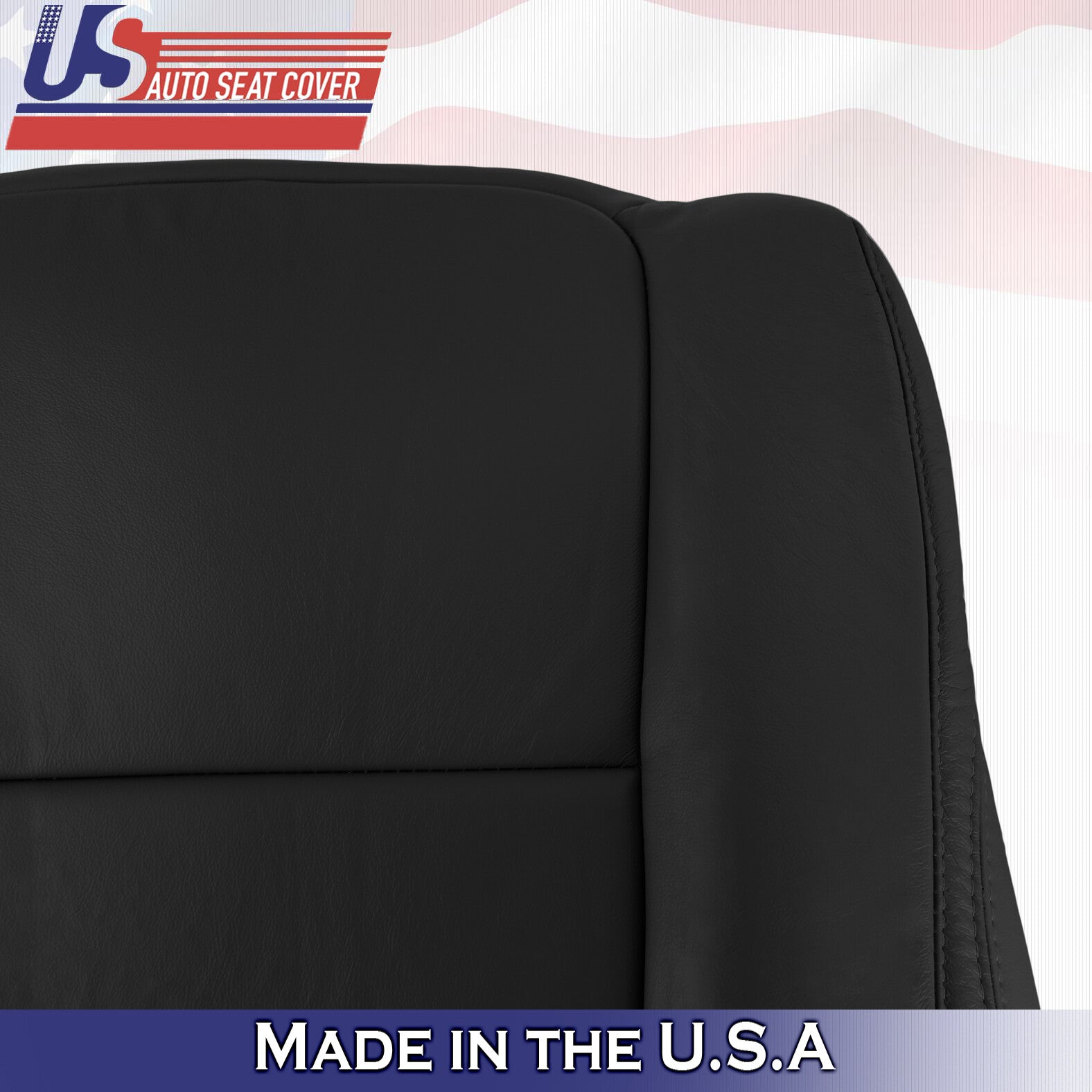 2008 to 2012 For Honda Accord Sedan 2x Top & 2x Bottom Leather Seat Covers Black