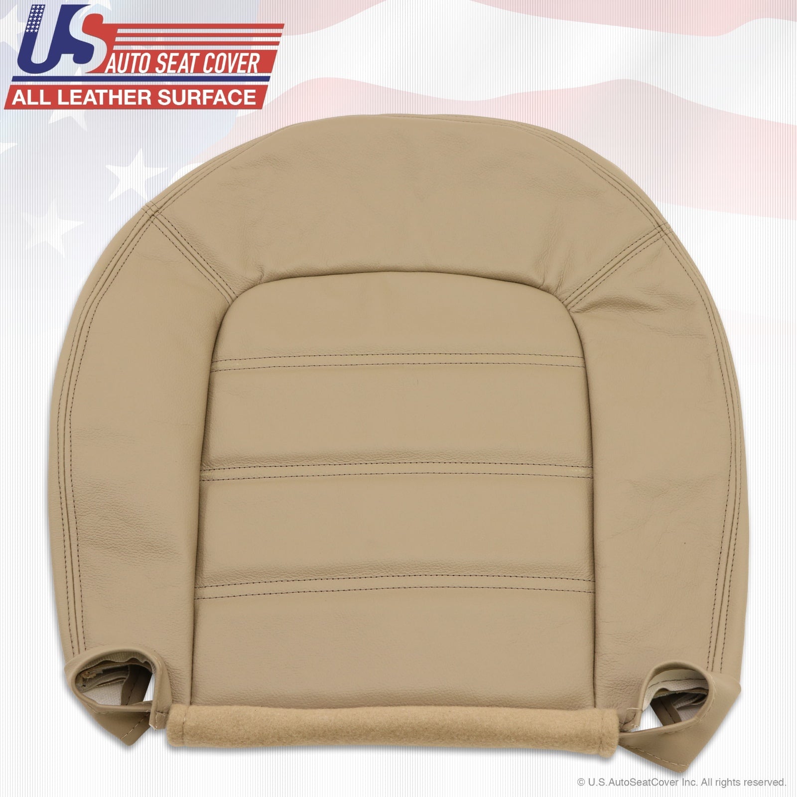 2002 to 2005 Ford Explorer Driver Bottom Leather Seat Cover Tan