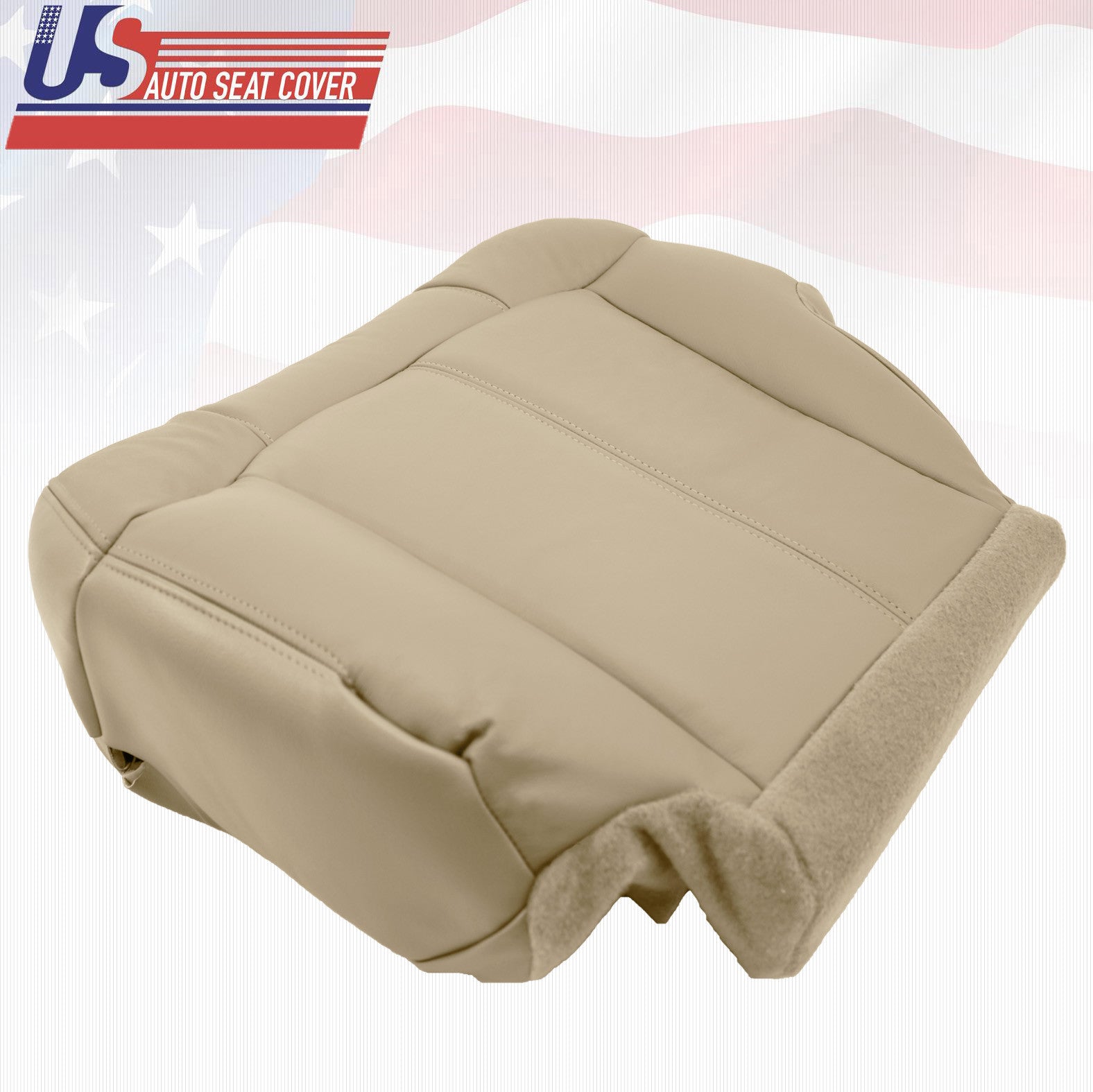 2000 2001 2002 Chevy Suburban 2500 Driver plus Passenger Bottom Seat Cover Tan