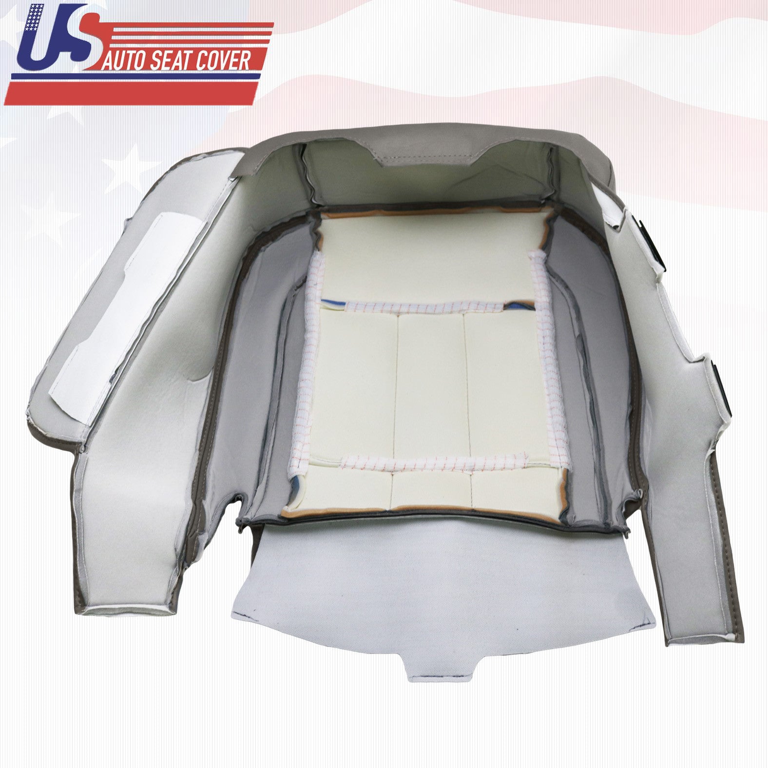For 2008-09 For Dodge Ram 4500 Right-Passenger Bottom Leather Seat Cover Tan