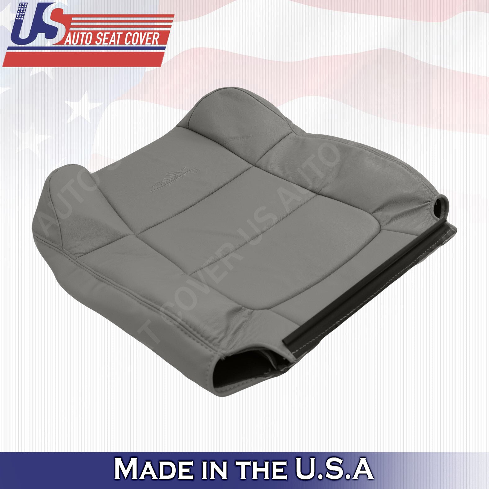 Ford F150 Lariat FX4 RIGHT UPPER Leather Seat Cover flint Gray 2001 2002 2003