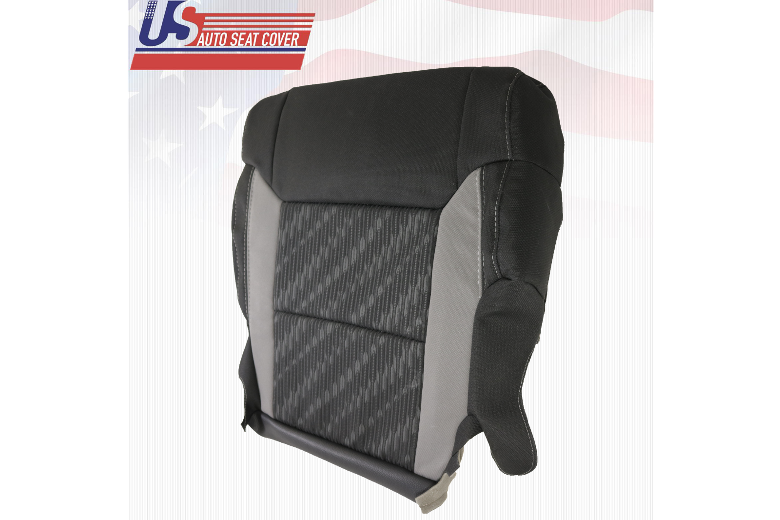 Fits 2014 to 2020 Toyota Tundra Front Passenger Bottom Cloth Seat Cover Black