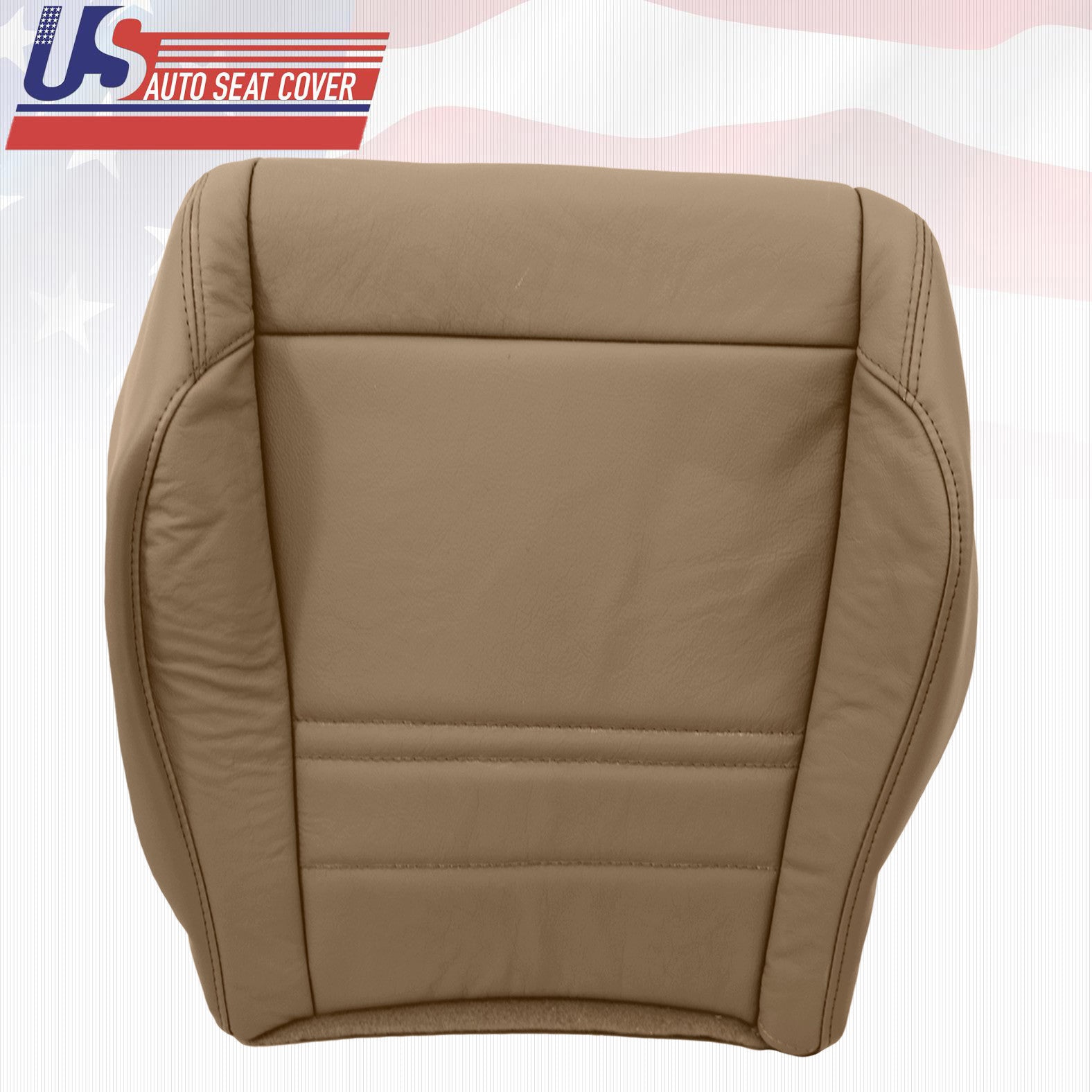 1999 FORD EXPLORER XLT LEATHER DRIVER BOTTOM 'OEM' REPLACEMENT SEAT COVER IN TAN