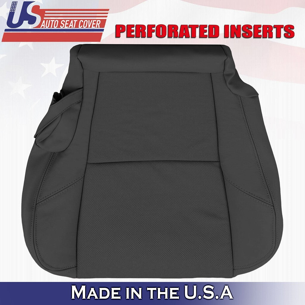 2007-2014 Fits Cadillac Escalade 2nd Row Bottom Set Leather Seat Cover Black