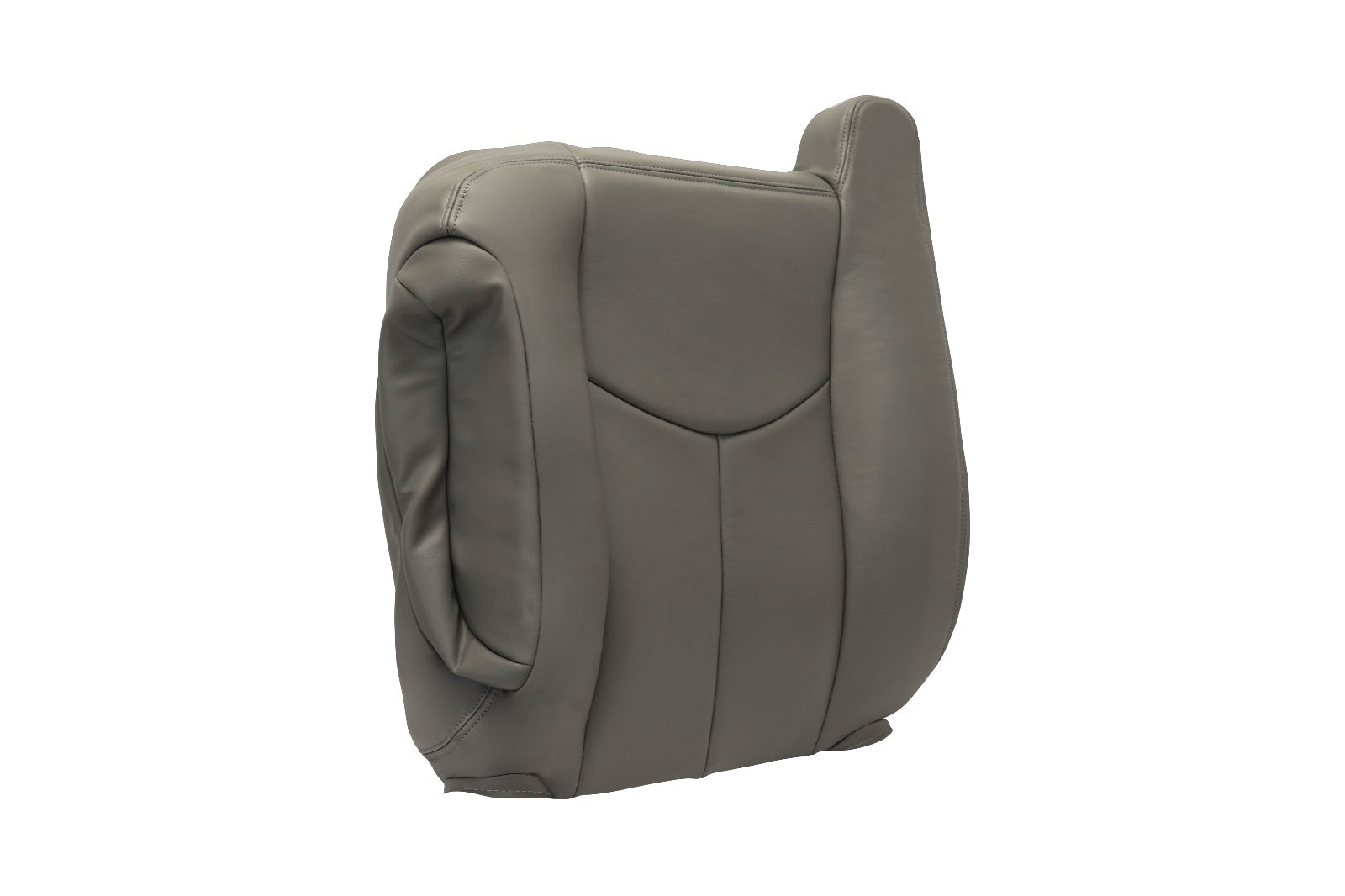 2003 to 2006 Chevy Tahoe Suburban Yukon Driver Lean Back Leather Seat Cover Gray
