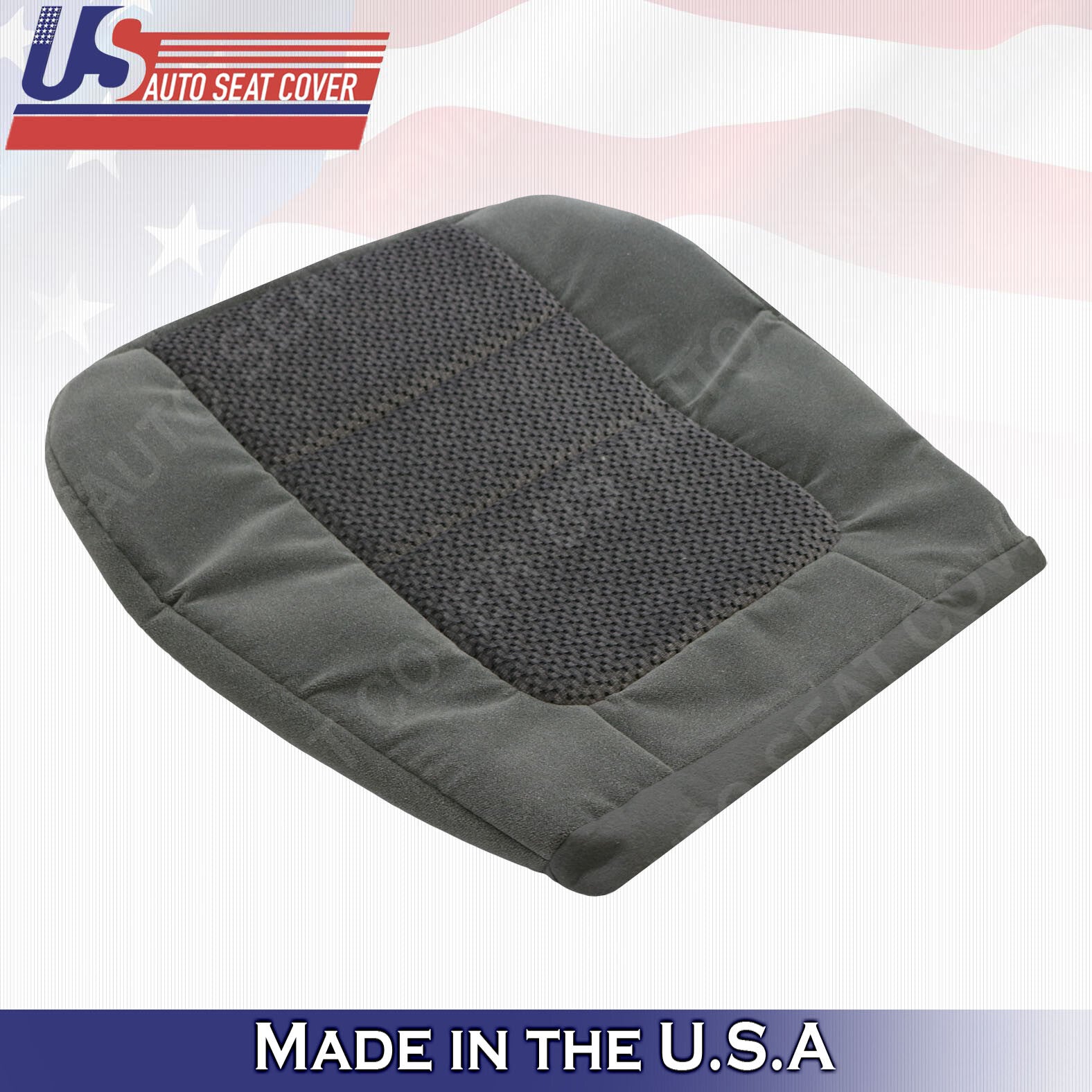 2001 Ford F250 F-350 F-450 XLT Driver Bottom Cloth Seat Cover Med. Graphite Gray