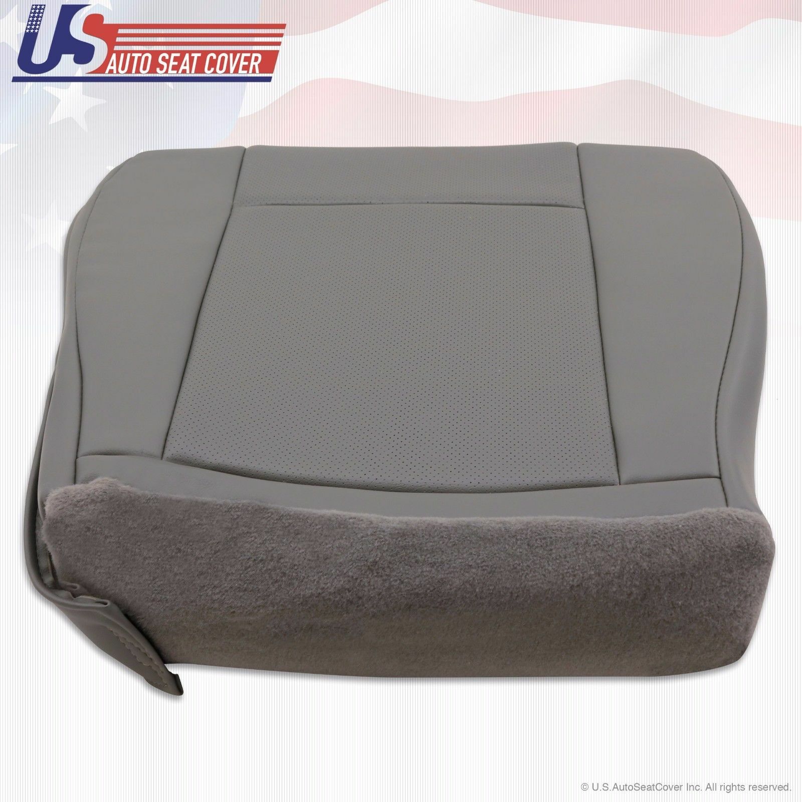 2011 2012 Ford E150 E250 Van Driver-Passenger Bottom Perforated Vinyl Cover Gray