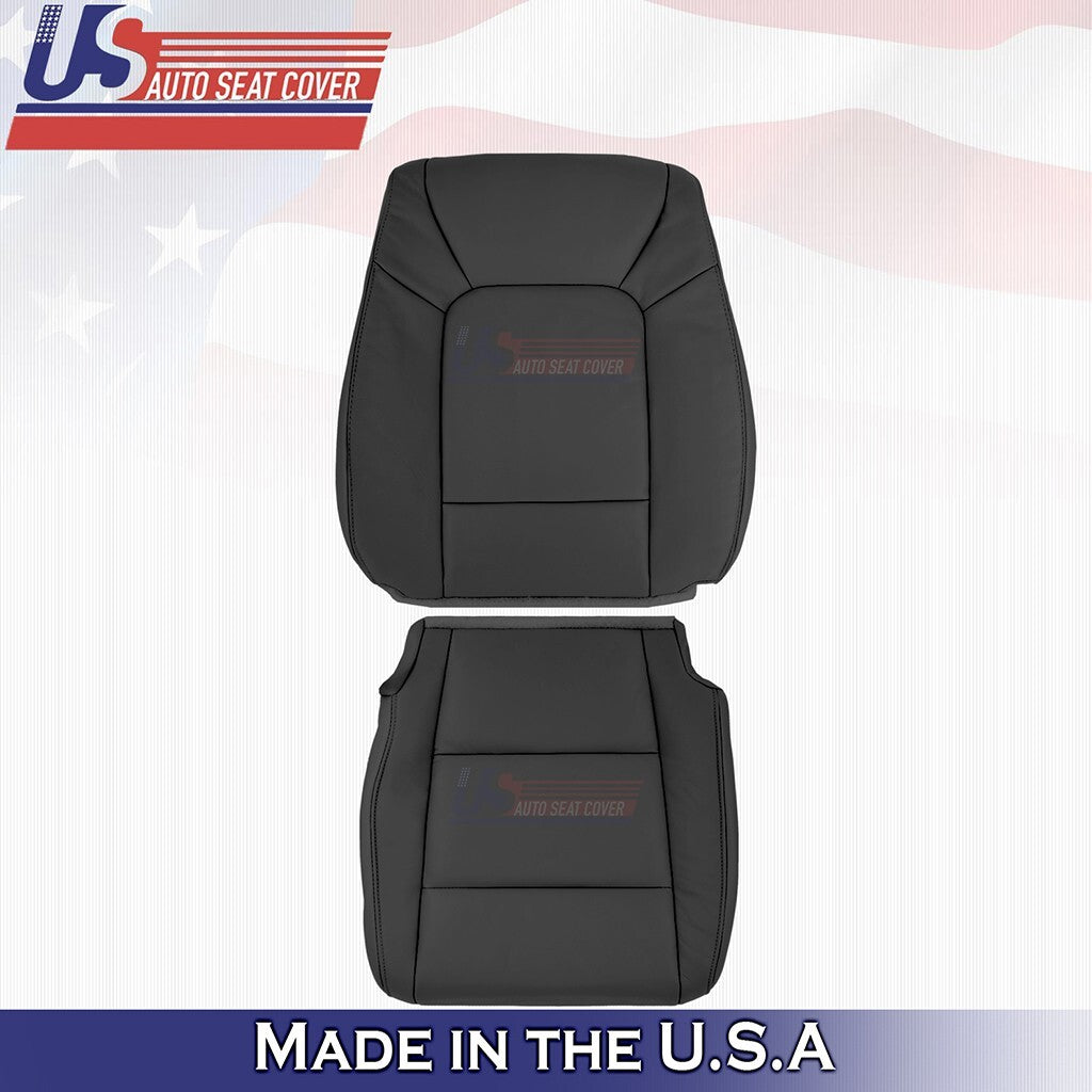 Driver Bottom & Top Leather Seat Cover Black 2009 2010 2011 Fits Honda Pilot