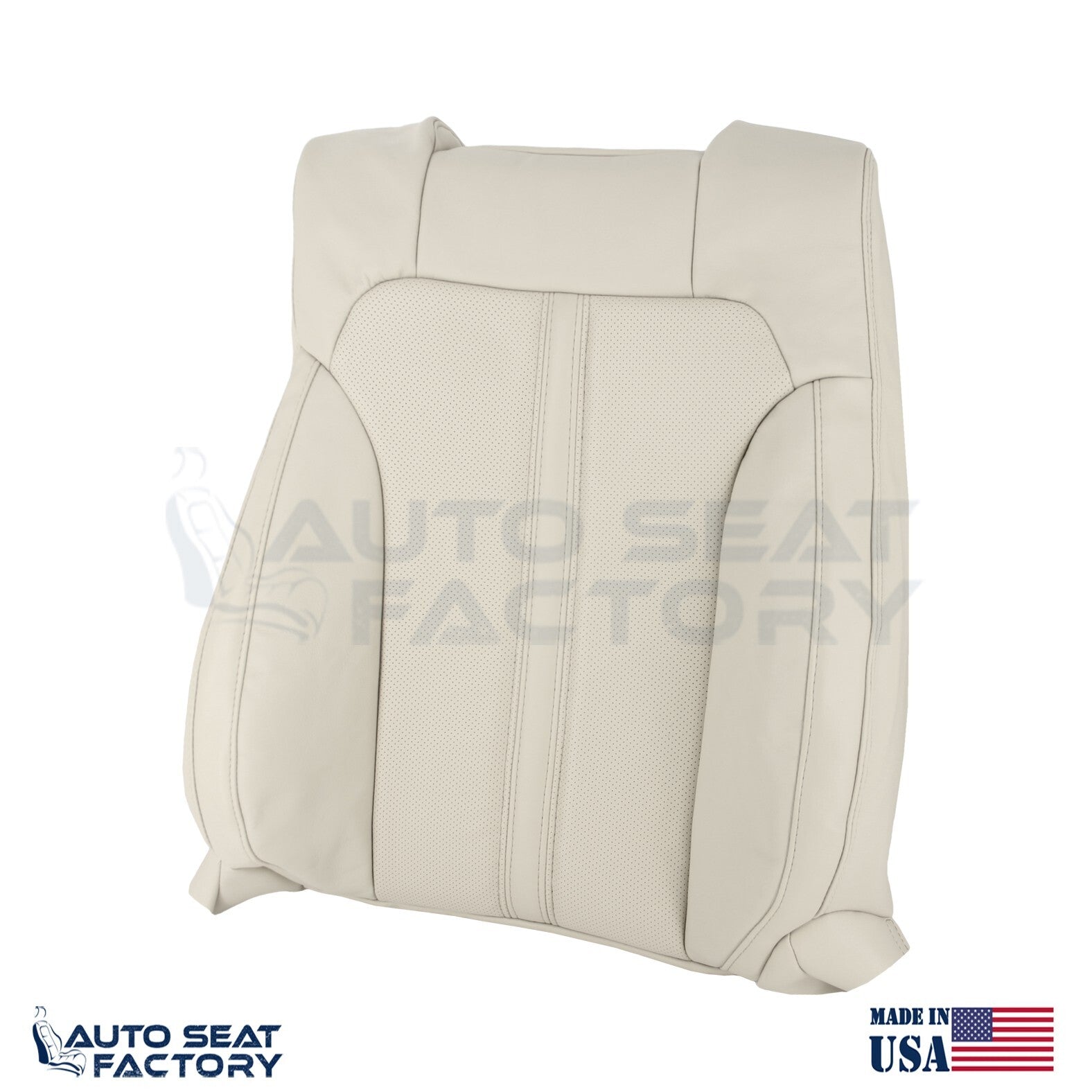 Fits 2009 - 2012 Lincoln MKS Driver Cashmere Vinyl Seat Cover, Perforated 2PCS